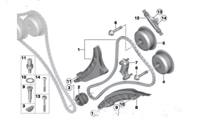 氣門傳動組利用曲軸